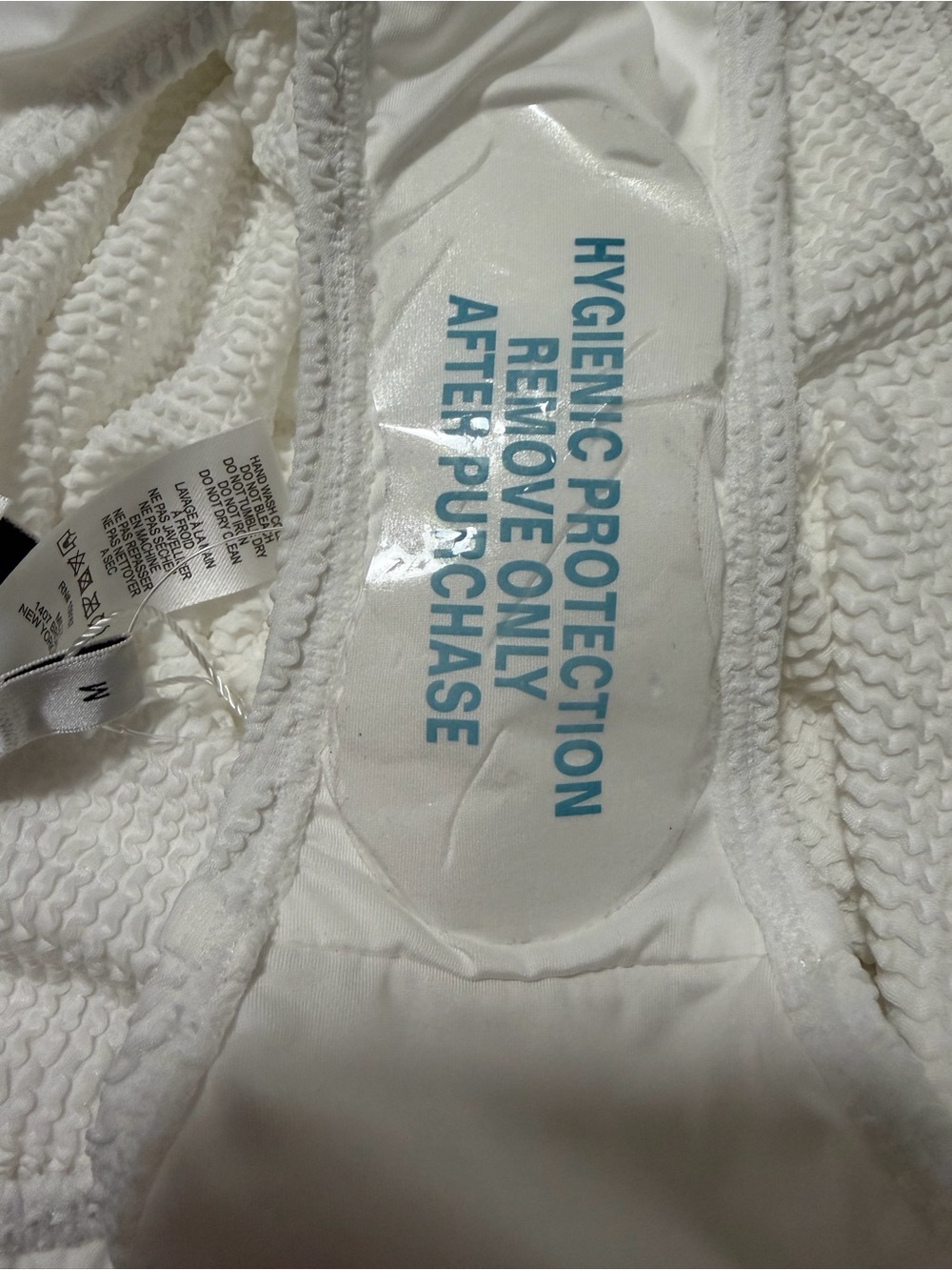 Milly White Textured Strapless Ruched One-Piece - Picture 8 of 8